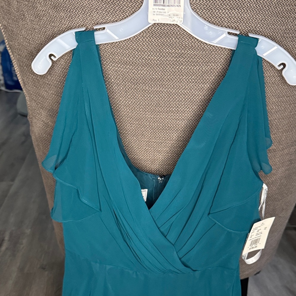 David’s Bridal Teal Dress NWT | Size 8 | Wedding & Formal Event - Picture 5 of 7